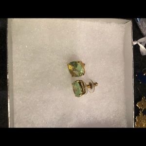 Kate spade light green classic earrings